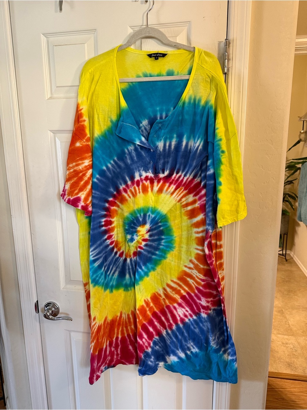 Tie-Dye Spiral Pullover nightshirt Multicolor